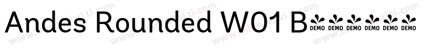 Andes Rounded W01 B字体转换